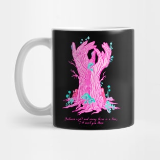 The Tree Hand illustration. Rumi love quote inspired "between right and wrong" Mug